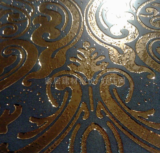 歐威墻面磚 拋晶磚金色暖色系列花草圖案GMB369422 300mm× 600mm