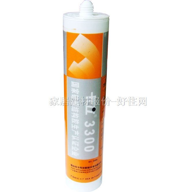 卡立玻璃膠(密封膠) 3300酸性玻璃膠瓷白色 300ml