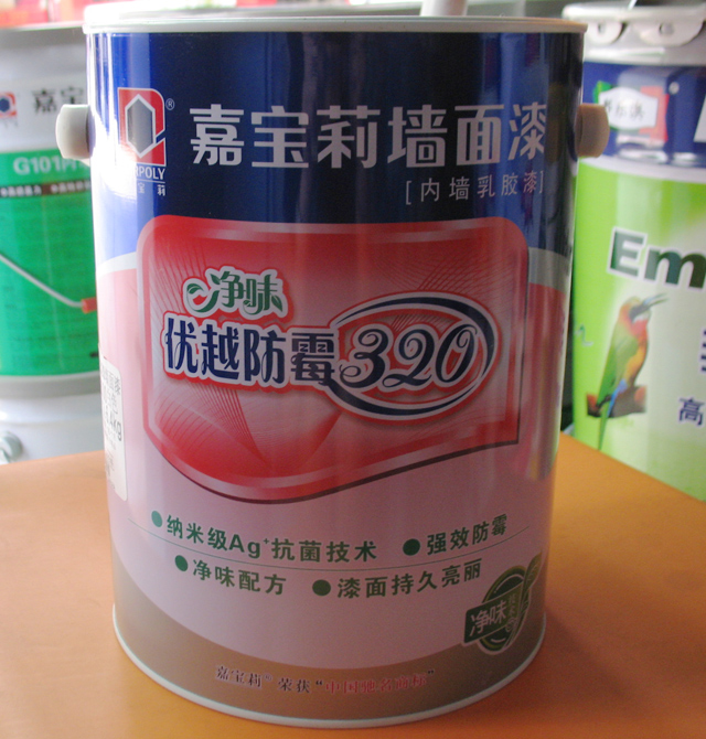 嘉寶莉內(nèi)墻乳膠漆 優(yōu)越防霉320墻面漆 凈味JRM2000 6.4kg 白色