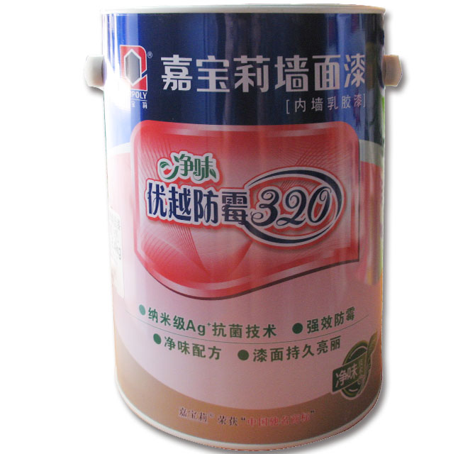 嘉寶莉內(nèi)墻乳膠漆 優(yōu)越防霉320墻面漆 凈味JRM2000 6.4kg 白色