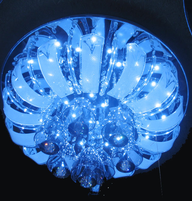 普賽特吸頂燈 客廳吸頂燈6054 圓形 Φ480mm 大型奢華風(fēng)格 透明水晶玻璃