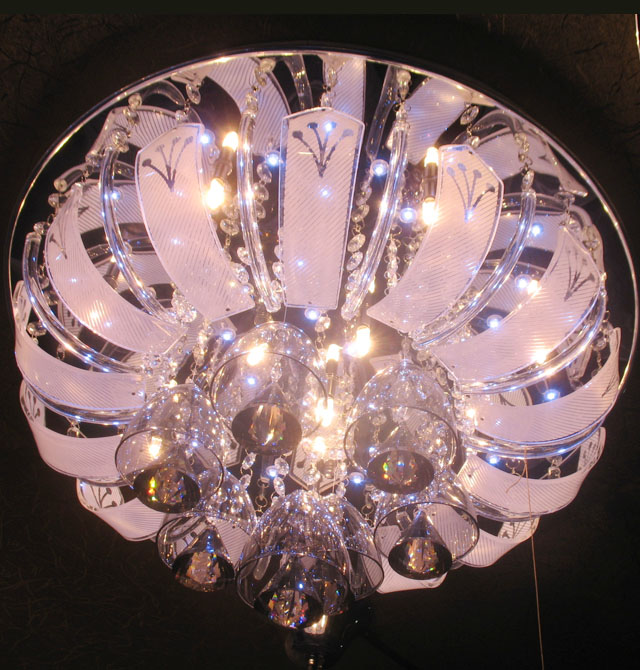 普賽特吸頂燈 客廳吸頂燈6054 圓形 Φ480mm 大型奢華風(fēng)格 透明水晶玻璃