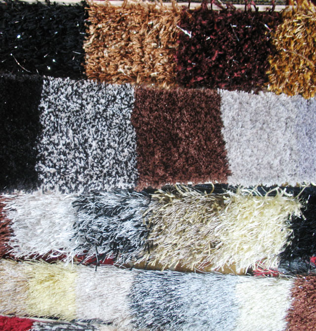 集美茶幾地毯 尼龍+纖維 TBLF3-04 定制尺寸 毛高4cm 手工紡織 深啡色