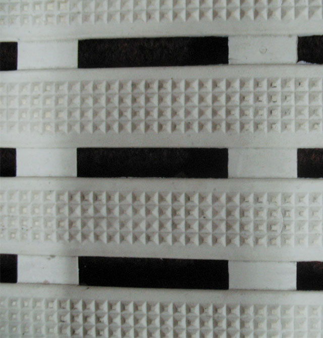 恒業(yè)防滑門墊 排骨型條形防滑隔水地墊 300mm×300mm