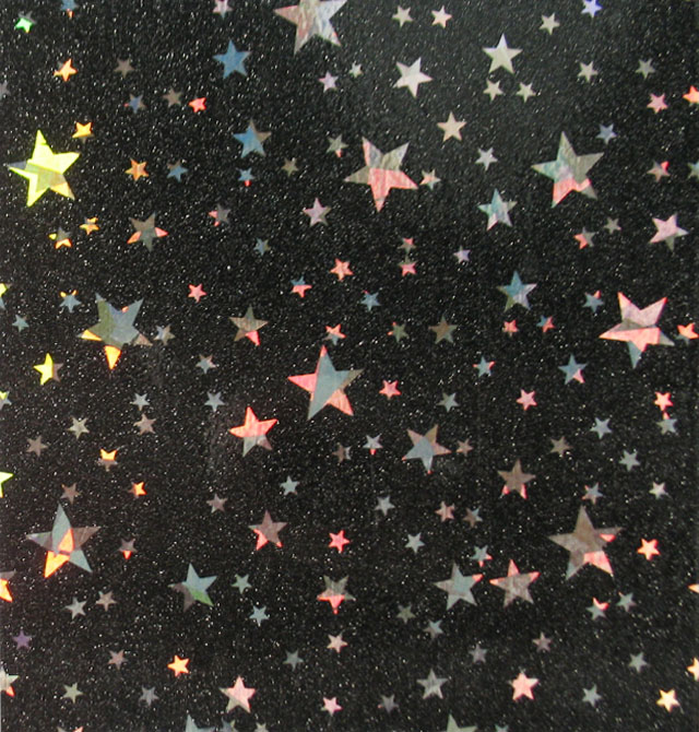 明大玻璃紙 星星閃黑色A0008 寬610mm×長8米