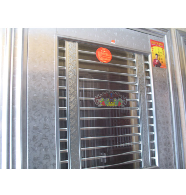 龍樹不銹鋼門 LS-B8005(熊貓紋) 非標(biāo)訂做