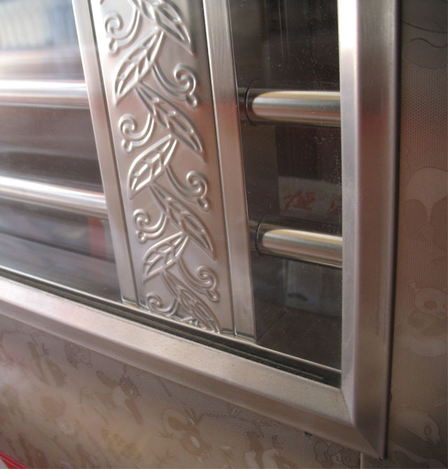 龍樹不銹鋼門 LS-B8005(熊貓紋) 非標(biāo)訂做