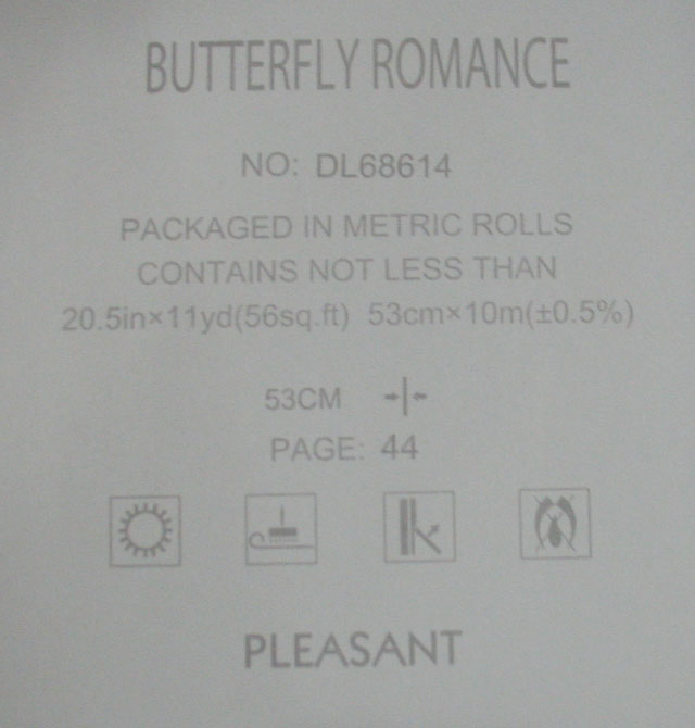 BUTTERFLYROMANCE墻紙 DL-68614 寬53cm×長10米 幾何 白色 粉色