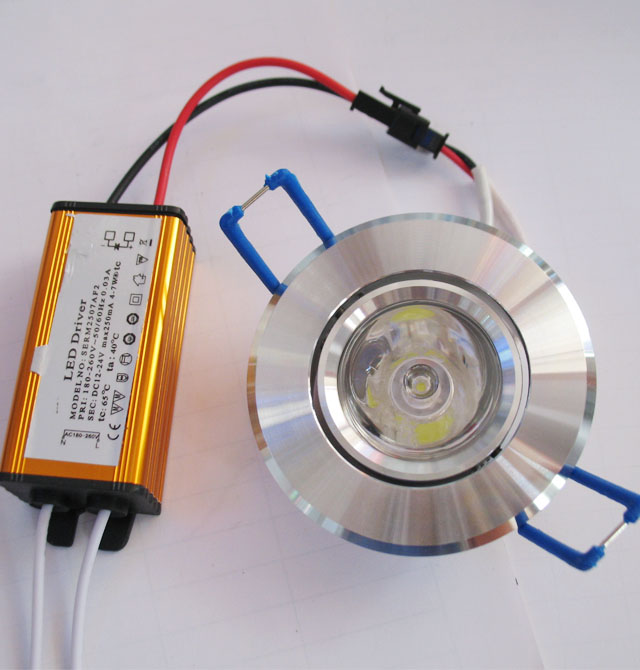 LEDͲ�����컨�� LED��YH-01Y 1��1w ���bǶ��ʽ �_�צ�57mm