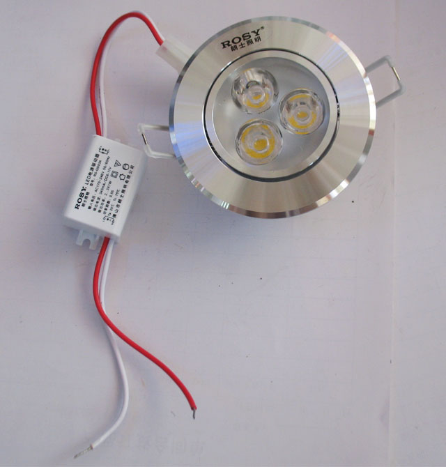 ��ʿLEDͲ�����컨�� LED��RS-LC213���߹⣩ 3��1w ���bǶ��ʽ �_�צ�72mm ܇�X���|(zh��)�߹�ɫ