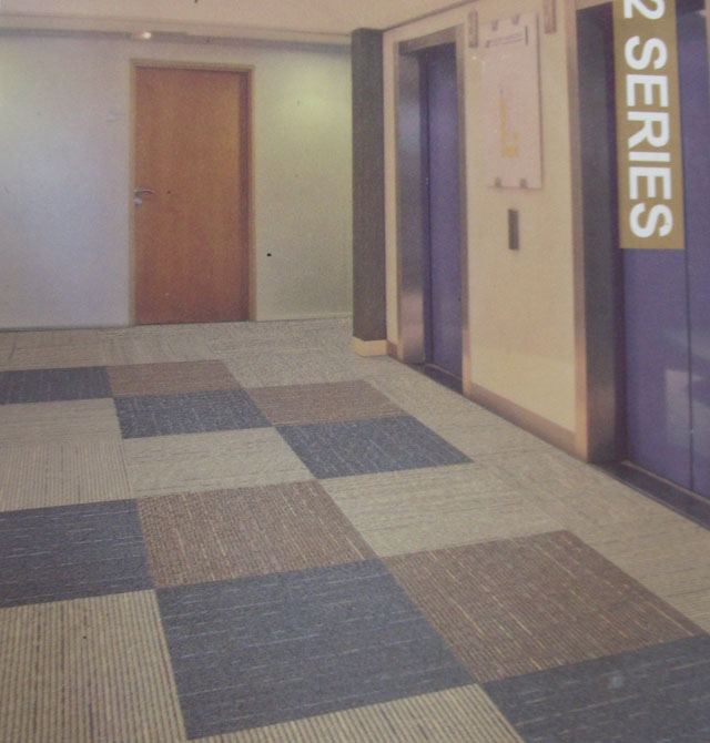 巨東辦公方塊地毯 瀝青底地毯TQS-6201 500mm×500mm 丙綸 咖啡色