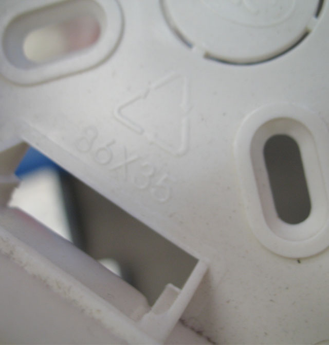 添塑底盒(接線盒) PVC底盒 86mm×86mm×35mm×單盒