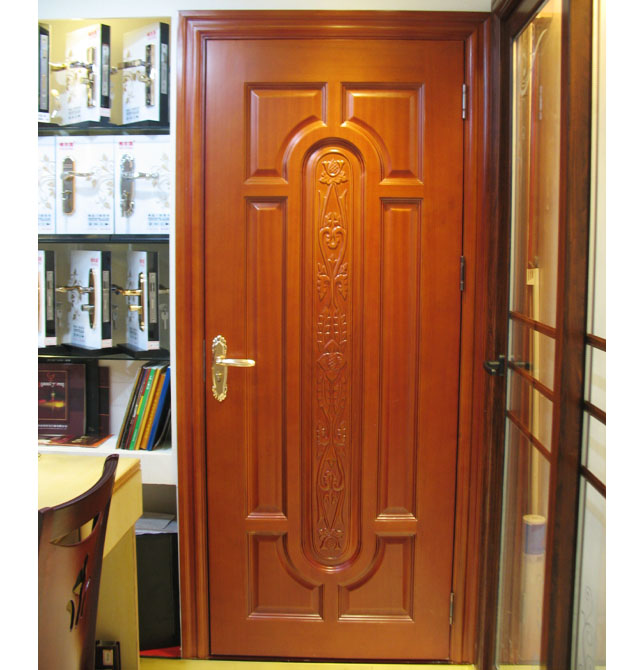 昊帥原木實木門 HS(M)-M-05金絲柚泡板木門 2050mm×850mm×厚150mm×1扇