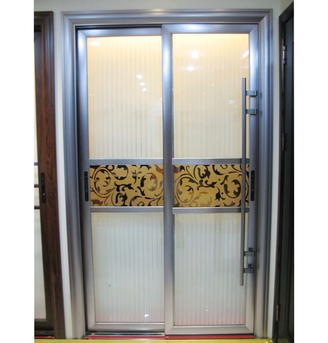 昊帥鋁合金門 HS(M)-L-04鐵灰隔斷門 訂做