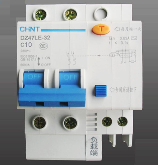 正泰斷路器\空氣開關(guān) DZ47LE-32 C型 2P 10A 漏電斷路器