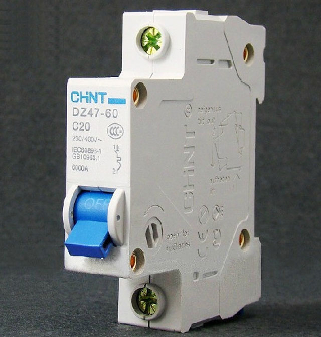 正泰斷路器\空氣開關(guān) DZ47-60 C20 1P 20A 空氣開關(guān)(塑殼斷路器)