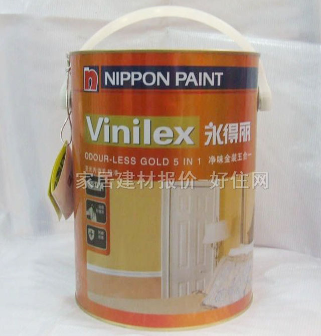 立邦內(nèi)墻乳膠漆 永得麗凈味金裝五合一 5L 白色
