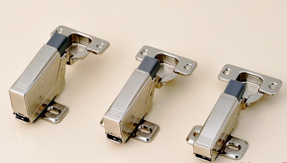 百隆柜用鉸鏈 快裝阻尼 直彎-全蓋 液壓緩沖阻尼 95-110度 鐵鉸鏈