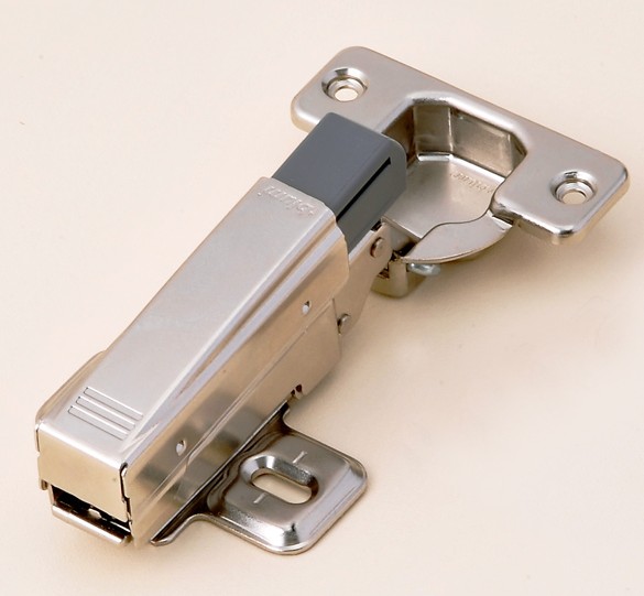 百隆柜用鉸鏈 快裝阻尼 直彎-全蓋 液壓緩沖阻尼 95-110度 鐵鉸鏈