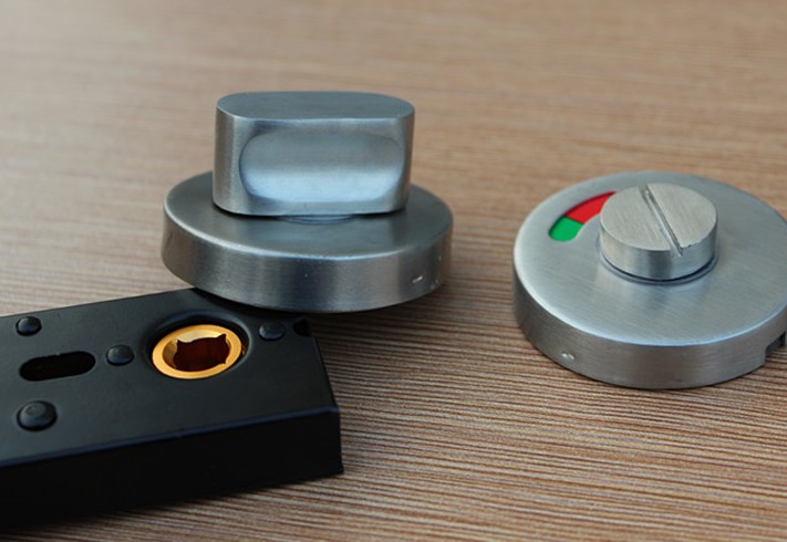 UZEN木門鎖 304衛(wèi)生間指示鎖0213 35mm-45mm 不銹鋼 其他 閃銀色