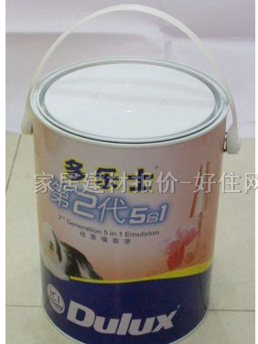 多樂(lè)士?jī)?nèi)墻乳膠漆 第2代5合1優(yōu)質(zhì)墻面漆 5L 白色
