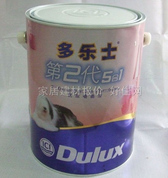 多樂(lè)士?jī)?nèi)墻乳膠漆 第2代5合1優(yōu)質(zhì)墻面漆 5L 白色