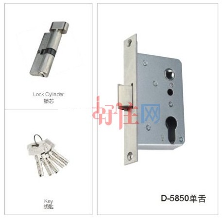 德國西卡木門鎖 CH5820P-H78P鍍金 45mm-55mm 鋅合金 執(zhí)手鎖 亮光金