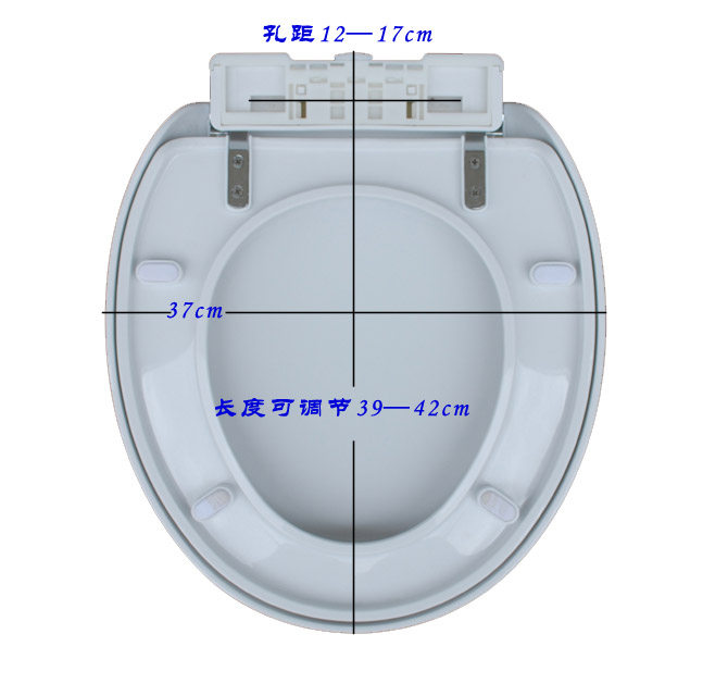 鷹牌坐廁蓋板 通用O型 12mm-17mm U型 長39cm×寬37cm PP板