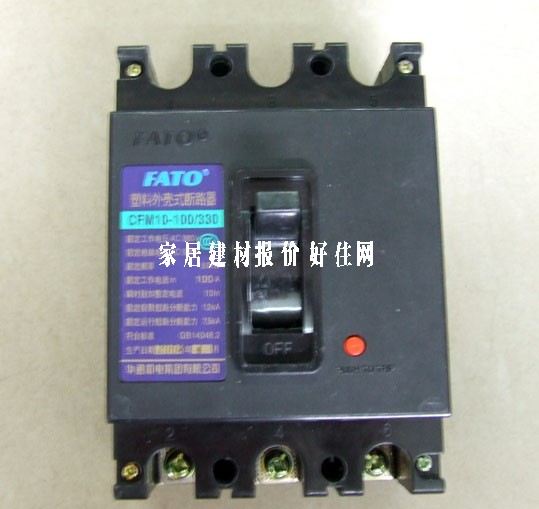 華通FATO斷路器\空氣開關(guān) CFM10-100A/330 1P 100A 漏電斷路器