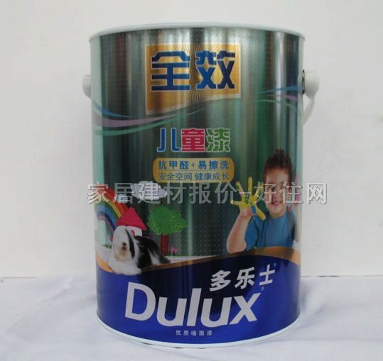 多樂士內(nèi)墻乳膠漆 原裝正品全效兒童漆 5L 白色