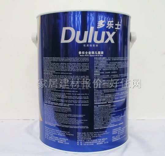 多樂士內(nèi)墻乳膠漆 原裝正品全效兒童漆 5L 白色