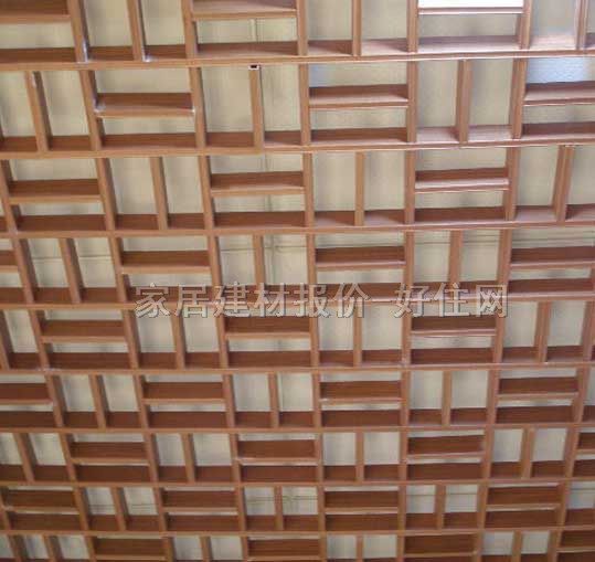 魯卡格柵天花 150×150mm格柵木頂藝術(shù)中式窗格PY-02 常用規(guī)格