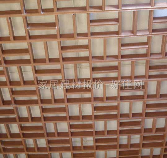 魯卡格柵天花 150×150mm格柵木頂藝術(shù)中式窗格PY-02 常用規(guī)格