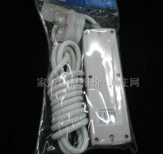 秋葉原電源轉(zhuǎn)換器/插排板 YF-1503 3×三極 有線 帶開關 3米