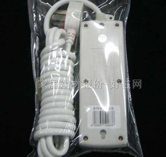 秋葉原電源轉(zhuǎn)換器/插排板 YF-1723 3×三極 有線 帶開(kāi)關(guān) 3米