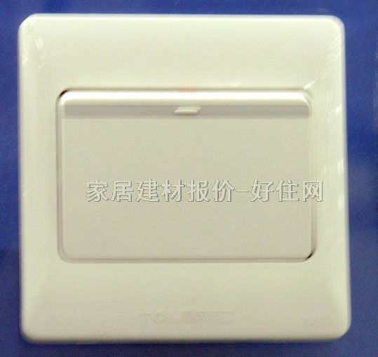 TCL-羅格朗大蹺板開關(guān)面板 KG31/2/3B 1位雙控 白色 帶熒光指示