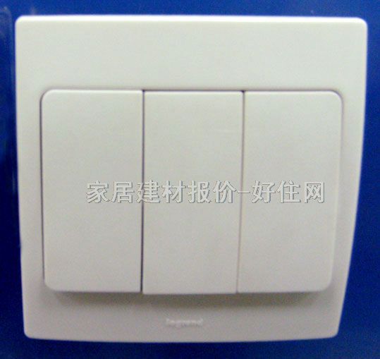 TCL-羅格朗大蹺板開(kāi)關(guān)面板 美爵 280005 3位單控 白色