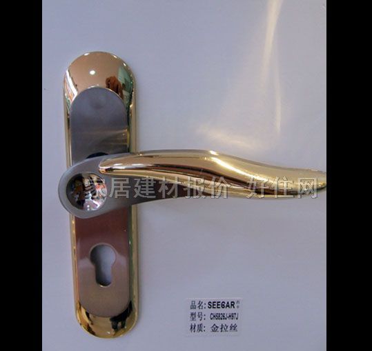 德國西卡木門鎖 CH系列金拉絲 45mm-55mm 鋅合金 執(zhí)手鎖 閃金色