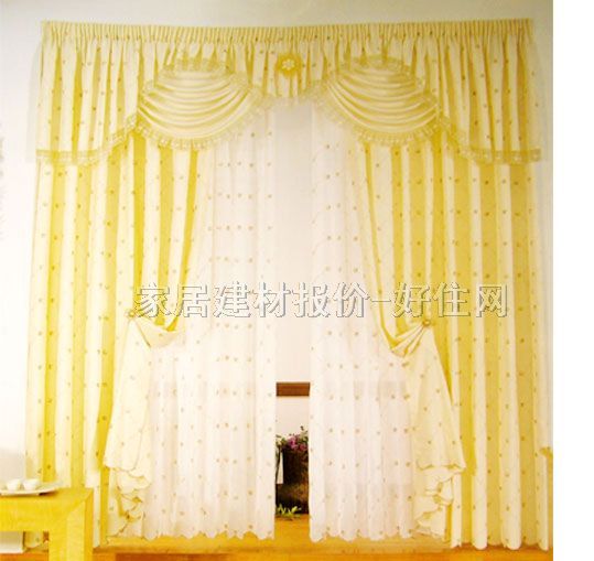 錦尚居垂簾豎簾落地簾 淺黃 字布 AB011-1 訂做 棉質(zhì) 暖色調(diào)