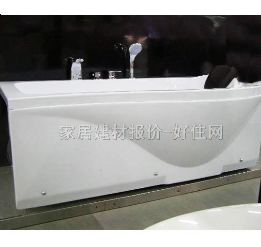 鉆石普通浴缸 單人雙裙浴缸B-1585 含配件 1510mm× 860mm× 高680mm