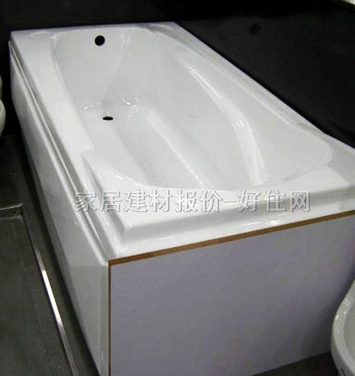 鉆石普通浴缸 單人壓克力室缸Y17-01 1685mm×550mm×高350mm