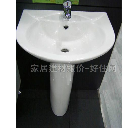 鷹衛(wèi)浴落地柱盆 LF-5830(單孔/4寸孔) 440mm×510mm×高800mm