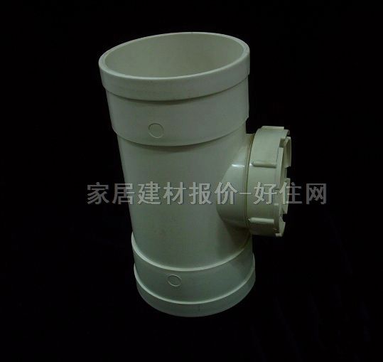 顧地管材配件 立管檢查口 DN110mm PVC管 等徑