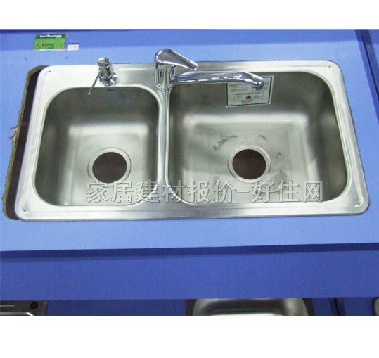 摩恩廚盆水槽星盆 套餐不銹鋼 22958 7867 3950 雙盆