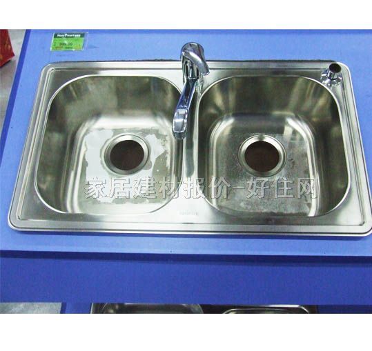 摩恩廚盆水槽星盆 套餐不銹鋼 23920 雙盆