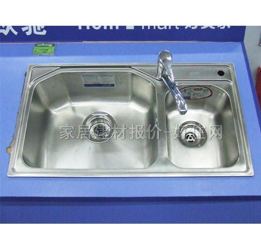 歐琳廚盆水槽星盆 套餐不銹鋼 OL-1 9809 雙盆