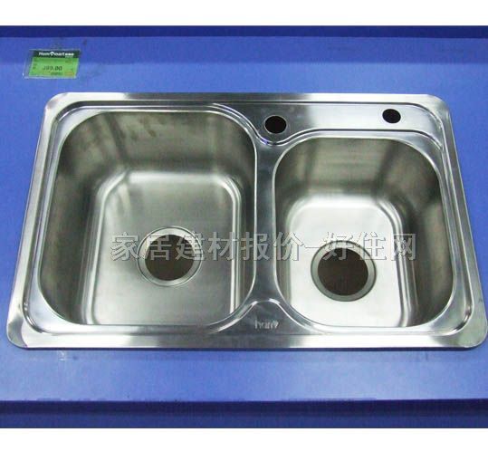 漢威廚盆水槽星盆 不銹鋼 HE-007 雙盆