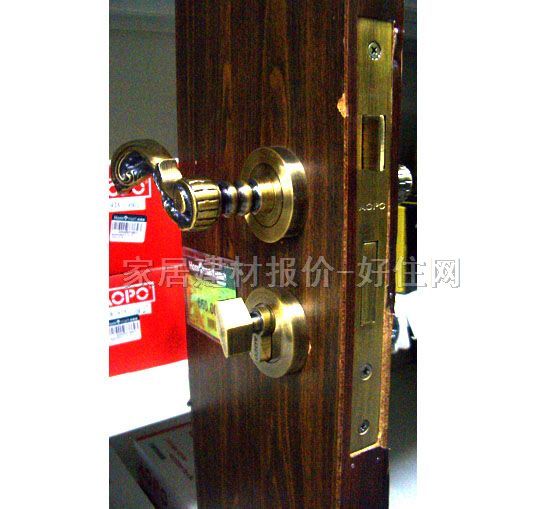 奧珀木門鎖 DSFB-42A 45mm-55mm 鍍金 執(zhí)手鎖 閃光金