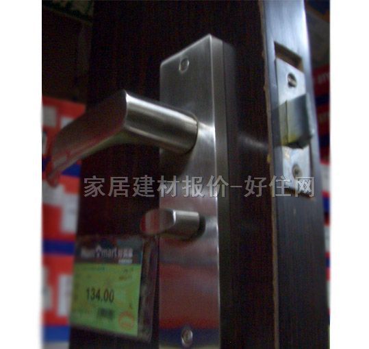 BSY木門鎖 T4015CBK 45mm-55mm 不銹鋼 執(zhí)手鎖 啞光銀