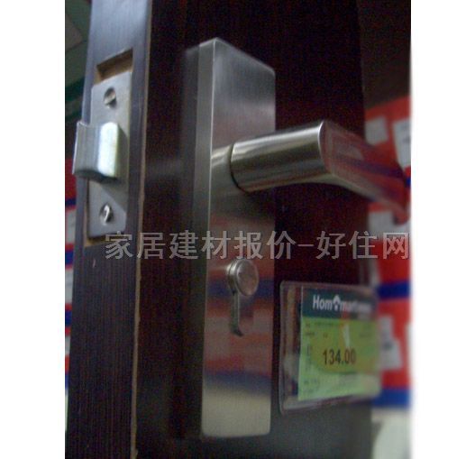 BSY木門鎖 T4015CBK 45mm-55mm 不銹鋼 執(zhí)手鎖 啞光銀